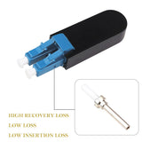 StarTech MPO Loopback PLUG, Single MODE 9/125 MPO-8 MALE Fiber Loopback Adapter, MPO/MTP-APC Connector Loopback TEST PLUG, MPO MALE Loopback Tester