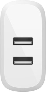 Belkin Dual USB Charger 24W (Dual USB Wall Charger for iPhone 13, 12,