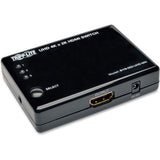 Tripp Lite 3-Port 4K HDMI Switch for Video and Audio, 3 in 1 Out, IR R