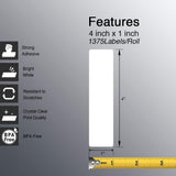 Zebra Z-Select 4000D 4x1 in Label Roll 6-Pack