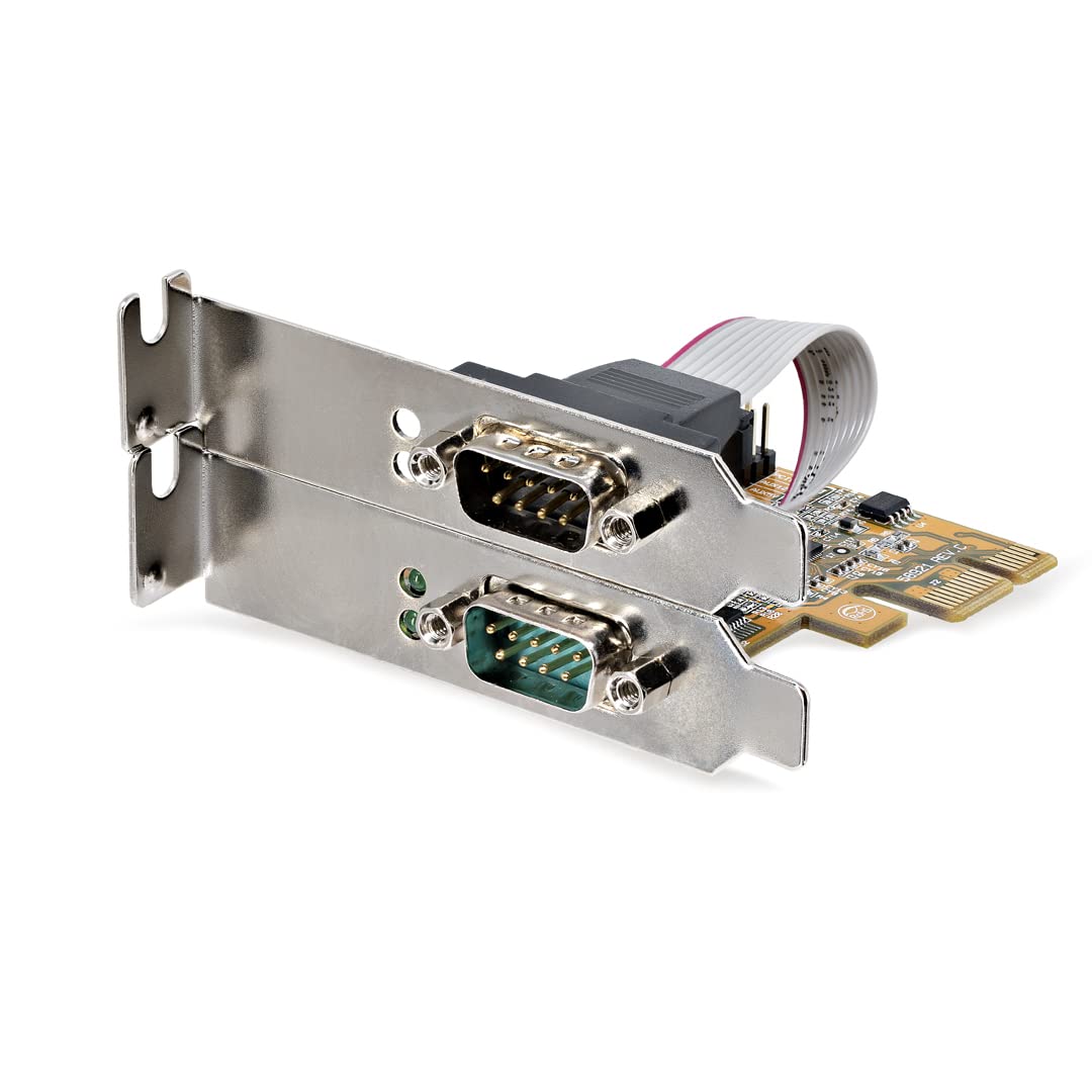 StarTech.com 2-Port PCI Express Serial Interface Card, Dual Port PCIe