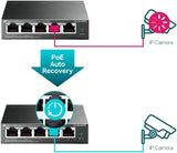 TP-LINK TL-SG105PE Easy Smart GIGABIT 5-Port Switch w/ 4 PoE+ Ports (V