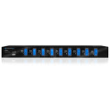 6OUT Surge Protector Power Strip 15FT Cord 790J Black