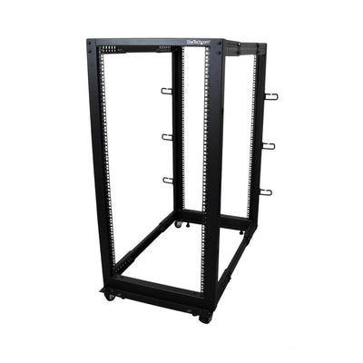 StarTech 25U 4-Post Server Rack, 19in Open Frame Rack with 40in (101cm