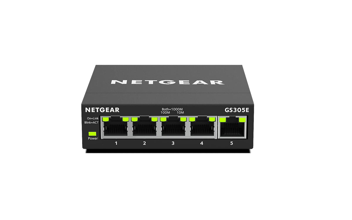 Netgear GS305E 5-Port Gigabit Ethernet Smart Switch