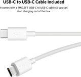 Chargeur mural StarTech 37 W USB-C et USB-A, chargeur portable avec chargement rapide USB Power Delivery, sortie USB-C PD 25 W / USB-A 12 W, double port