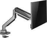 Amer Mounts - Single Heavy Duty Monitor Clamp Grommet Mount with Artic