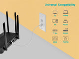 Monoprice Cat6A Ethernet Patch Cable - Slim Flat U/FTP 30AWG Molded Bo