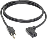 Tripp Lite P006-006-13LA 6 pieds NEMA 5-15P vers IEC-320-C13 angle gauche 1