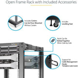 Startech RK1236BKF 12U Enclosed Server Rack 36in
