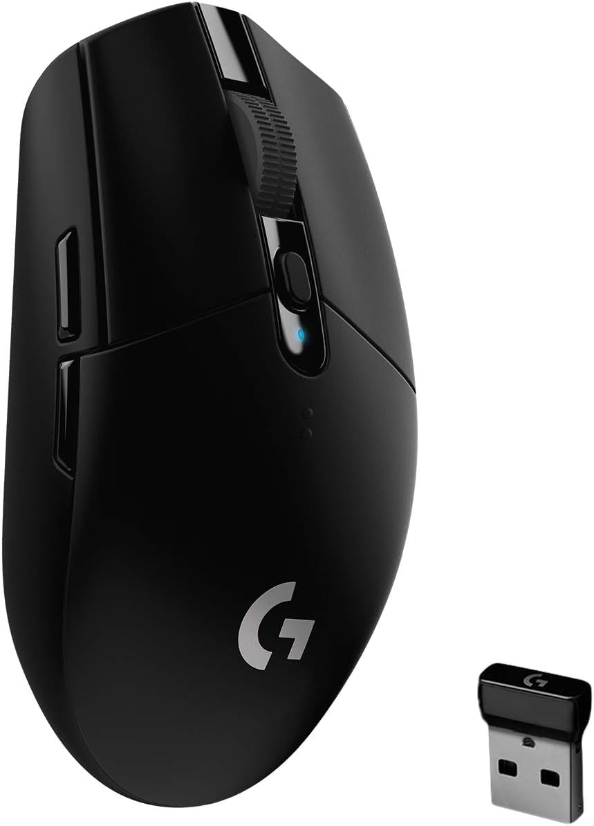 logitech G305 Lightspeed Wireless Gaming Mouse, Black (Renewed)