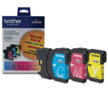 Brother LC613PKS 3-Pack Ink Cartridges - Cyan, Magenta, Yellow