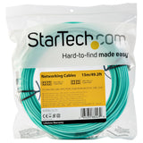 StarTech.com 15m (50ft) LC/UPC to LC/UPC OM4 Multimode Fiber Optic Cab