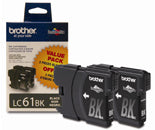 2PK LC61BKS BLK Ink Cartridges .For MFC-6490CW 450 Pages Multi 5