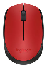 Logitech M171 Wireless Mouse - 10m Range, Red