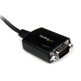 StarTech.com 1 ft USB to RS232 Serial DB9 Adapter Cable with COM Reten