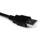 StarTech.com 1 ft USB to RS232 Serial DB9 Adapter Cable with COM Reten