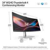 HP Series 7 Pro 34 inch WQHD Conferencing Monitor 734pm