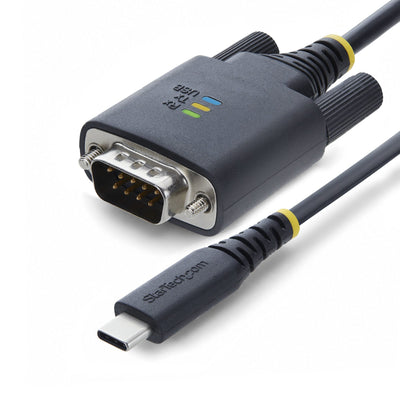 6.6FT USB-C TO SERIAL TO NULL MODEM ADAPTER CABLE - FTDI RS232