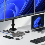 Station d'accueil StarTech.com USB-C, triple moniteur 4K pour ordinateur portable