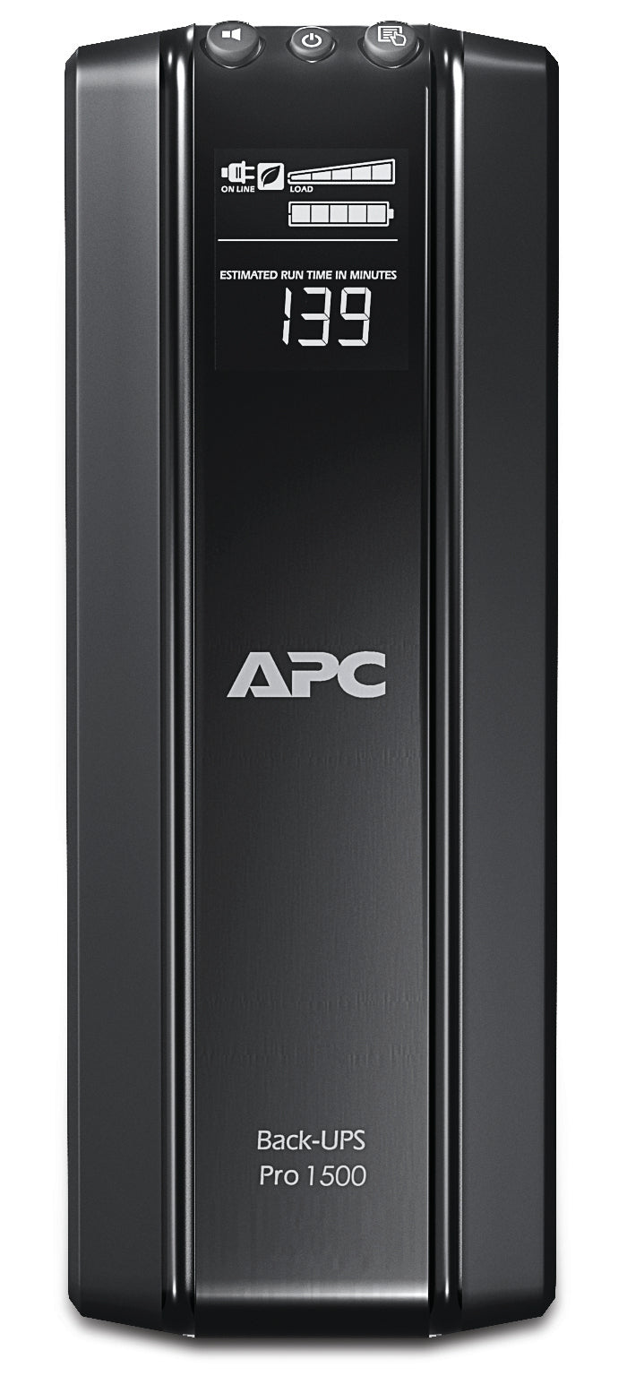 APC Back-UPS Pro 1500VA Tower UPS with LCD Display