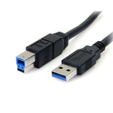 Câble SuperSpeed USB 3.0 noir StarTech.com 10 ft (5Gbps) A vers B - M/M