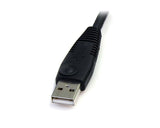 StarTech.com Câble commutateur KVM USB DisplayPort 4-en-1 6 pieds avec audio et Mi