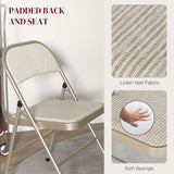Set of 6 Metal Foldable Chairs