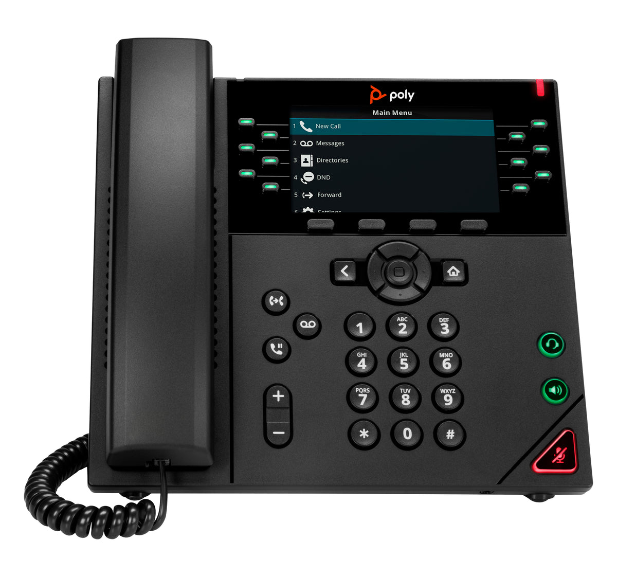 Téléphone IP HP Poly VVX 450 12 lignes avec PoE