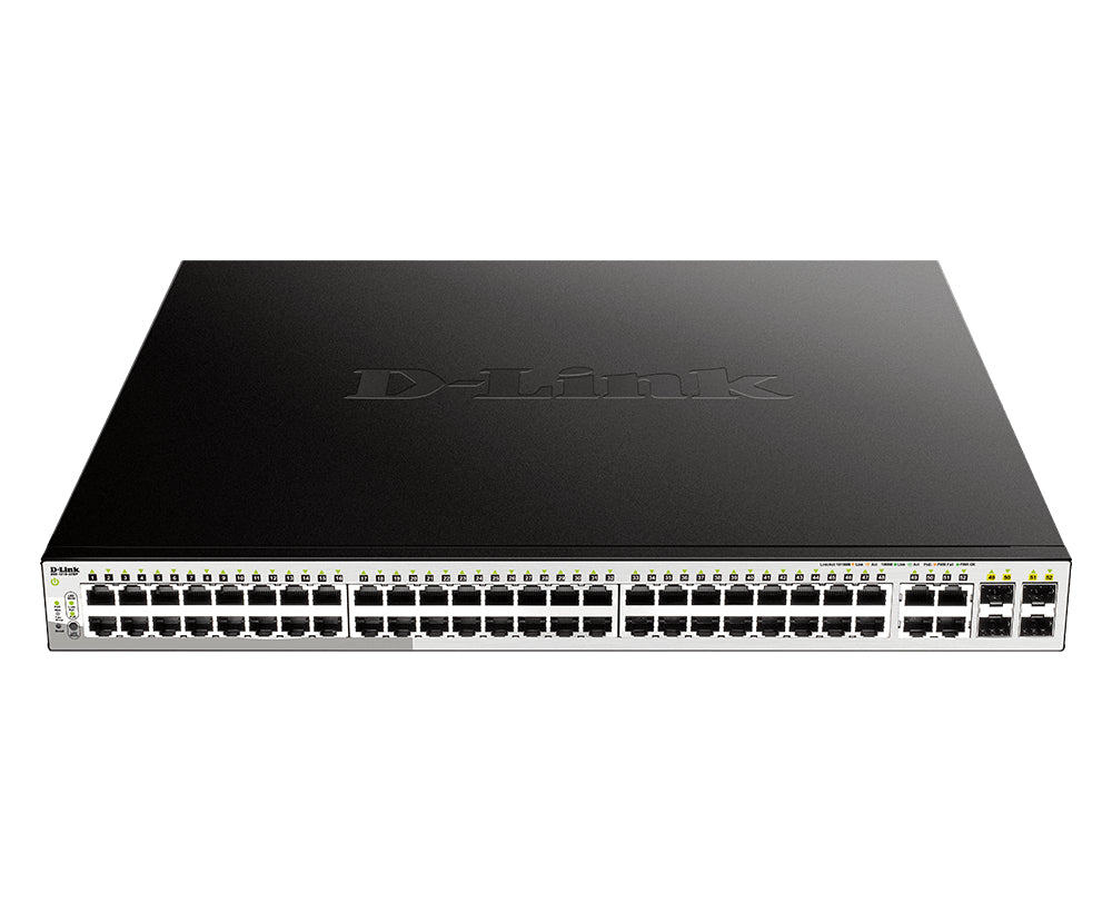 Commutateur administrable intelligent Gigabit PoE 52 ports D-Link, incluant 4 x 100/1000