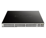 Commutateur administrable intelligent Gigabit PoE 52 ports D-Link, incluant 4 x 100/1000