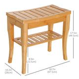Banc de douche en bambou 20