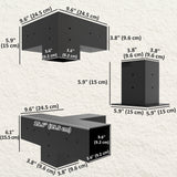 12PCS Pergola Kit, Pergola Brackets with 3-Way & 4-Way Corner Brackets for 4