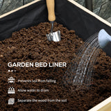Wooden Raised Garden Bed Planter, Large Elevated Planter Box with Legs