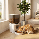 Automatic Cat Feeder with Camera, 2.4G WiFi, APP Control 8L Pet Feeder 1-10 Meals with 2-Way Audio