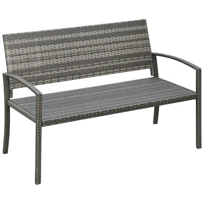 Rattan Wicker Loveseat Garden