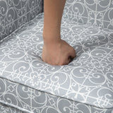 Upholstered Accent Chair, Single Armchair with Soft Linen Touch Fabric