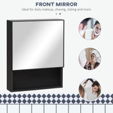 Bathroom Medicine Cabinet, Storage Shelves and Stainless Steel Frame for Laundry Room