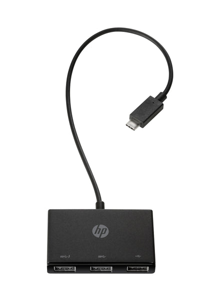 HP USB-C to USB-A Hub - 3 Port Portable Adapter