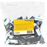 StarTech.com 100 Adhesive Cable Management Clips Black