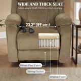 Power Recliner Chair with Massage, 2 Memory Positions