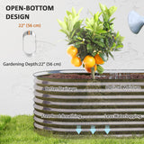 5 x 2.5 x 2 ft Galvanized Raised Garden Bed