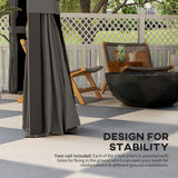 10' x 12' Deluxe Hardtop Gazebo with Metal Roof, Aluminum Frame Patio Gazebo Garden Sun Shelter Outdoor Pavilion with Curtains and Netting
