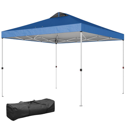 Pop Up Canopy Waterproof Canopy Tent with Carrying Bag for Parties Garden BBQs 9.8' x 9.8'
