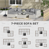 7 Pieces Patio Furniture Set