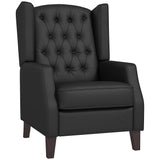 Fauteuil d'appoint en similicuir avec rembourrage épais pour le salon
