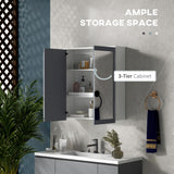 Bathroom Mirror Cabinet, Double Doors and Adjustable Shelves