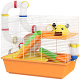 3 Tiers Hamster Cage for Gerbil, Exercise Wheel, 18