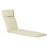 Coussin de Remplacement pour Chaise Longue de Jardin, Coussins de Patio à Siège Profond avec Rembourrage Épais, Appuie-tête