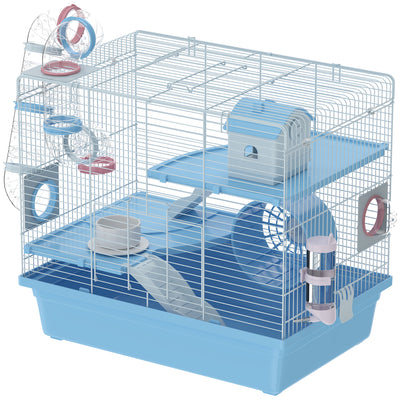 Hamster Cage, 3-Tier Small Animal Cage with Excerise Wheel